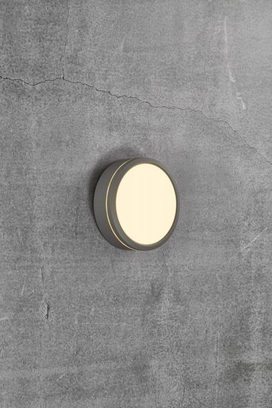 Nordlux Ava Smart LED Decken- und Wandleuchte, grau, 9,5 W, 2700 K, 600 lm, Bluetooth